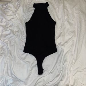 Black Sleeveless Bodysuit